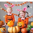 Pig Costume Set Ears HeadbandTail Nose Bow Tie Pig for Dress Costume Accessories Halloween/Birthday/Christmas/Cosplay Party Decorations