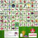 18 x Football Party Decorations for Super Game Bowl 2027-150 PCS Football Temporary Tattoos for Kids | Game Day Party Favors Supplies Decor - Sport Birthday Stickers Toys Crafts Games Gifts for Boys Girl