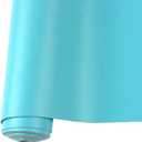 Smooth Solid Color Faux Leather Sheets Roll 12"X53" (30cmX135cm),Very Suitable for Making Crafts, Leather Earrings, Bows,Sewing (Sky Blue)