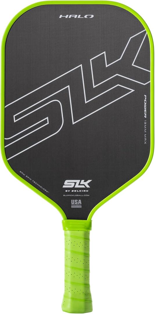 Selkirk Sport SLK Halo Raw Carbon Fiber Pickleball Paddle | Designed in The USA | Choose from The T700 Raw Carbon Fiber Power, The 18k Ultraweave Control, or The Kevlar Linkweave Thermoformed Pro (2024 | Max (All - Around Paddle))