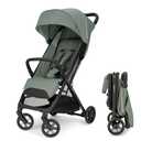 Inglesina Quid Lightweight Compact Travel Stroller for Baby & Toddler 0-55 lbs One-Hand Fold, Reclining Seat, Airline Approved, Car Seat Compatible, UPF 50+ Canopy Planet Green