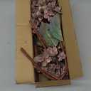 Artificial Flower Fake Silk Hydrangea Heads Bouquet with Stems Bulk for Fall Decoration Table Center Christmas Indoor Outdoor Faux Floral Realistic with Leaves Plants Crafts 8PCS(Brown)