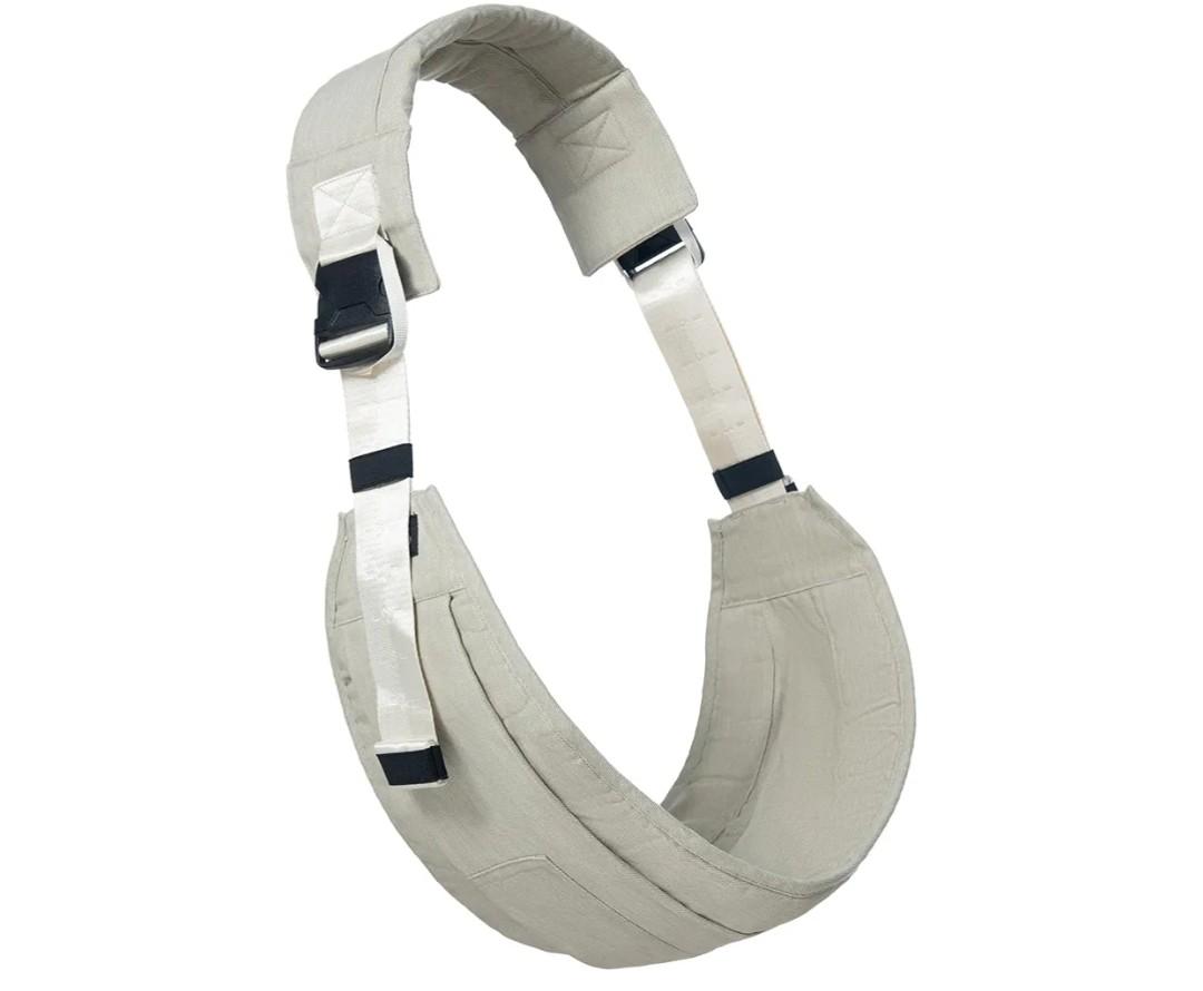 Toddler Carrier - Premium Cotton, Large Seat & Back Support, with Large Pocket, Ideal for 6-48 Months (11-44 lbs), Beige, Small Size