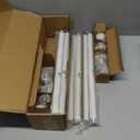 IFELS 2 Pack Heavy Duty Curtain Rods for Windows 28 to 48 Inch, 1 Inch White Adjustable Curtain Rod Set with Easy Installation and Modern Design (A1,White,30-60",2Pack)