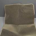 Extra Large Cat Litter Mat, 30x22 Inches Honeycomb Double Layer Cat Litter Trapping Mat, Non Slip Waterproof Urine Proof Large Kitty Litter Box Mat for Floor, Kitten Supplies, XL, Beige