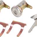 X AUTOHAUX Pair Door Lock Cylinder with Key for Dodge B100 B200 Pickup Ramcharger