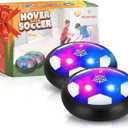 Atlasonix Hover Soccer Ball - Indoor Soccer Ball, Indoor Flying Toy Games (2 Floating Disk) Boy Birthday Gifts, Indoor Silent Game | 2 in 1 Pack