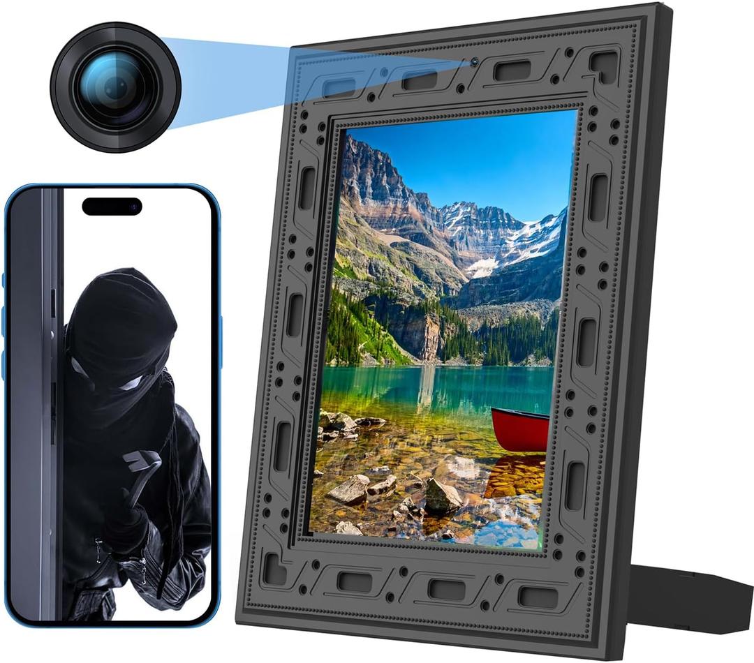 Hidden Camera Picture Frame - Spy Camera - WiFi HD 1080P - Offline PIR Motion Detection Video Record Video-only Night Vision - 365 Days Standby Nanny Cam