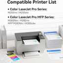 206A 206X Toner Cartridge for HP 206X 206A W2110X W2110A W2111X W2112X W2113X (with Chip) Use with HP Color Laserjet Pro MFP M283fdw M283cdw M283fdn M282nw M255dw Printers - High Yield & (BCMY 4 Pack)