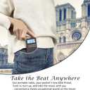 YF35 Portable AM/FM Radio with MP3 Player, Rechargeable Speaker, TF Card Slot, AUX Input, and 700mAh Built-in Battery for Indoor/Outdoor Use(Black)