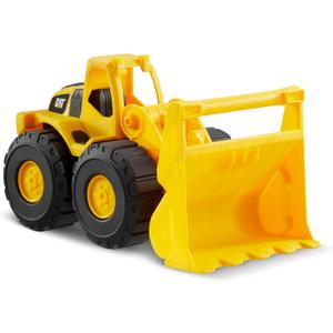 CAT Construction Toys, Construction Fleet 10" Front Loader Toy - HeavyDuty Plastic, Working Bucket & FreeRolling Wheels, Indoor/Outdoor Sandbox Vehicle for Toddlers & Kids Ages2+