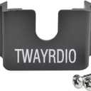 2 x TWAYRDIO Dashboard Mount Holder Hanger for Handheld Radio, Speaker Mic, CB/Mobile Radio Microphone, Belt Clip Hook with Screws for Motorola Midland BaoFeng Yaesu Walkie Talkie Two Way Radio (Black)