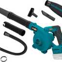 Cordless Leaf Blower for Makita 18V Battery,Electric Jobsite Air Blower with Brushless Motor,6 Variable Speed Up to 180MPH,2-in-1 Handle Electric Blower and Vacuum Cleaner(Battery Not Included)