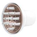 Conair Double Ceramic Universal Diffuser Attachment for Hair Dryer, Volumizing Universal Blow Dryer Diffuser for Frizz-Free Curls, Fits Dryers with Nozzles from 1.75" to 2.1", White
