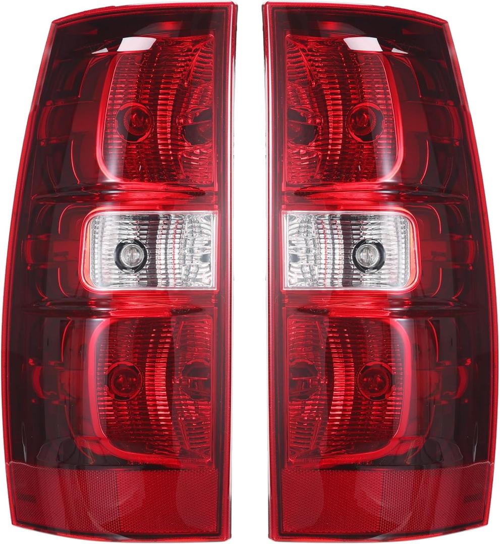 Boine Tail Light Compatible With 2007-2014 Chevy Tahoe Suburban 1500 2500 Driver and Passenger Side Rear Light Housing Brake Lamps Replaces GM2801196 GM2800196