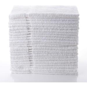 Simpli-Magic Cotton Hand Towels 16"x27" (12 Pack) Soft Towels for Bathroom, Kitchen, Salon & Gym (White)