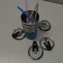 Kids Cups with Straws and Lids Leak Proof, 12oz Sippy Cups for Toddlers 1-3 No Spill, Spill Proof Cup Stainless Steel Kids Cup with Lids for School, Outdoor, 4 Pack (Blue,Green,Purple,Pink)