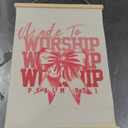 FGFK Coquette Pink Bow Christian Wall Art Poster Hanger Frame, Coquette Room Decor, Psalm 27:1 Bible Verse Canvas Prints Framed Wall Decor for Girls Bedroom Dorm Apartment, 12x16 Inch