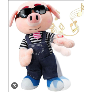 Pig Stuffed Animal, Waving Singing Dancing Pig Plush Interactive Toys, Fun Animation Baby Stuffed Animals Electronic pet Pig Toys Kids Gifts