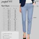 Hybrid & Company Womens Ultra Comfy Stretch Slim Fit Trousers Chino Pants with Pocket (L)
