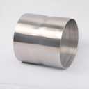 Universal ID 4" Exhaust Coupler Stainless Steel Exhaust Adapter