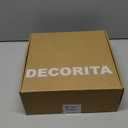 DECORITA Sage Green Cork Board Alternative | Large Pin Board Notice Board | Felt Bulletin Board for Office, Home & Classroom | Sage Green Office School Supplies | Felt Wall Tiles (12-Pack)