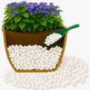 Pangda 750 Pack Small Potting Filler Peanuts, 7.3 x 7.3 x 3.4 Inches Packing Peanuts Biodegradable Packing for Small Potting, Gardening, Planting, Landscaping