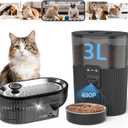 PAPIFEED Automatic Cat Feeder with CameraAdjustable Angle 2.4G WiFi/App Pet Food Dispenser3.5L/15 Cup Timed Dispenser
