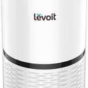 LEVOIT Air Purifiers for Home, High Efficient Filter for Smoke, Dust and Pollen in Bedroom, Filtration System Odor Eliminators for Office with Optional Night Light, LV-H132 1 Pack, White