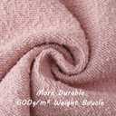 FUTEI Pack of 2 Pink Decorative Throw Pillow Covers 26x26 Inch Soft Cozy Solid Boucle Textured Euro Pillow Shams,Modern Home Decor for Couch Bed Living Room