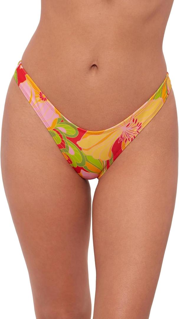 Sports Illustrated Women's Standard Scoop Hipster Bikini Bottom, Super Bloom, XS