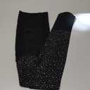 Women's 80D Shimmer Black Tights for Women Soft High Waist Sparkly Stockings Cosplay Pantyhose for Women