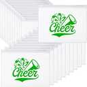 Sunnyray  Cheer Team Gifts Bulk Cosmetic Makeup Bags for Cheerleader Sport Team Inspirational EVA Bag Women Makeup Toiletry Bags Pouch with Zipper(Green)