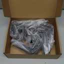 PYBTOOL 12Pack Slatwall Hooks Heavy Duty Slatwall Accessories Garage Slatwall Hooks and Hangers Small U Hook(Black)