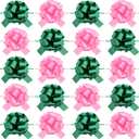 Chunyin 72 Pcs Wrap Pull Bows Gift Bows with Ribbon 5 Inches for Gift Wrapping Decor Birthday Anniversary Supplies(Fresh Color)