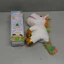 Hopearl Plush Unicorn Hand Puppet with Open Movable Mouth for Imaginative Play, Role Play, Interactive Toy for Storytelling Teaching Puppet Theater, Birthday Gifts for Kids Girls, White, 12''