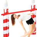 Jenaai Christmas Inflatable Limbo Game for Christmas Holiday Fun Limbo Stick for Backyard Lawn Indoor and Outdoor Vacations Party Games for Adult Family(Candles)