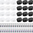 Riakrum LED Lamp Base, 24 Sets 3D Night Light with 16 Colors, Remote Control, USB Cable, for Acrylic and Resin Glass (Black, White)