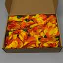 Waydress 30 Packs 4 Inch Flower Hair Clip Rose Hair Accessories Floral Hairpin Brooch Flowers Pin Brooch for Bridal Headpiece Accessories Wedding(Orange)