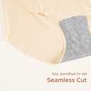 INNERSY Women's Plus Size Seamless Underwear High Waisted No Show Panties Invisible Briefs 3-Pack (Nude)