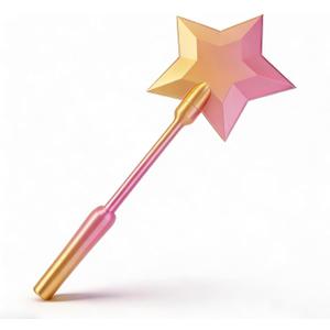 3D Printed Credit Card Wand Tap to Pay, Magic Fairy Pay Wand, Starlight Magic Wand Tap-to-Pay Card Holder, Fun Unique Creative Gifts (Rose Gold), 1 count