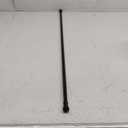 Kenney Rogers Twist & Fit No Tools Tension Curtain Rod, 48 to 84 Inches, Black Extendable, No Drilling, Easy Install for Windows