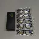 CCVOO 5 pack Reading Glasses for Women/Men, Bifocal, Progressive, Readers for Women/Men, Eye glasses, Blue Light Glasses+4.0