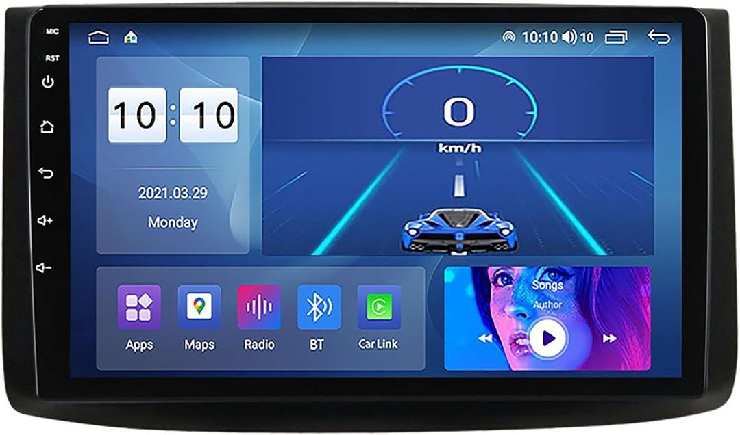 Car Radio Stereo with 9 Inch Android 12 Multifunction Radio Video Stereo Player for E-pica 2006-2011, GPS Navigation System with 4G 5G WiFi SWC Carplay USB M100S