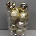 XmasExp 24ct Christmas Ball Ornaments Shatterproof Xmas Tree Hanging Balls Decorations Perfect for Holiday Wedding Christmas Decor (Champagne, 2.36")