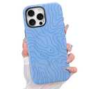 Wlxee Case for iPhone 16 Pro Max [Compatible with MagSafe] Wavy Design