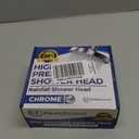 High Pressure Shower Head - Anti-Clogging Silicone Nozzles - 2.5 GPM Removable Restrictor - Easy to Clean Adjustable Replacement - easy to install with Plumbers Tape - 6 Inch - Classic Chrome Finish