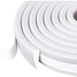 Weather Stripping Door Seal, Upgraded Wedge Window Draft Stopper, PU Foam Seals Tape, Strong Adhesive, Soundproofing, Window Insulation for Winter, Door Frame Gaps Filler (White, 10 Ft) Weather Stripping Door Seal, Upgraded Wedge Window Draft Stopper, PU Foam Seals Tape, Strong Adhesive, Soundproofing, Window Insulation for Winter, Door Frame Gaps Filler (White, 10 Ft)