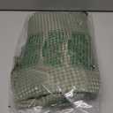 MitoVilla Sage Green Waffle Fabric Shower Curtain, Heavyweight Cloth Shower Curtains for Modern Hotel Bathroom Decor, Waterproof & Wrinkle Resistant, 72 x 72