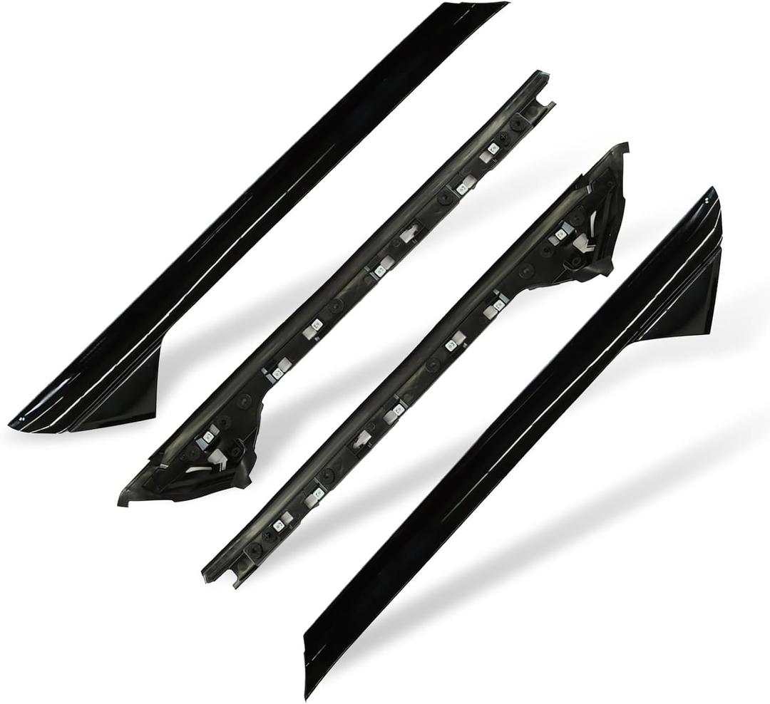 Nakkaa A-Pillar Molding Trim Kit Outer and Inner Trim Set Compatible with Explorer 2011-2019 Replaces 926-450 926-451 BB5Z7803137AA BB5Z7803145AA BB5Z7803136AA BB5Z7803144AA Left & Right